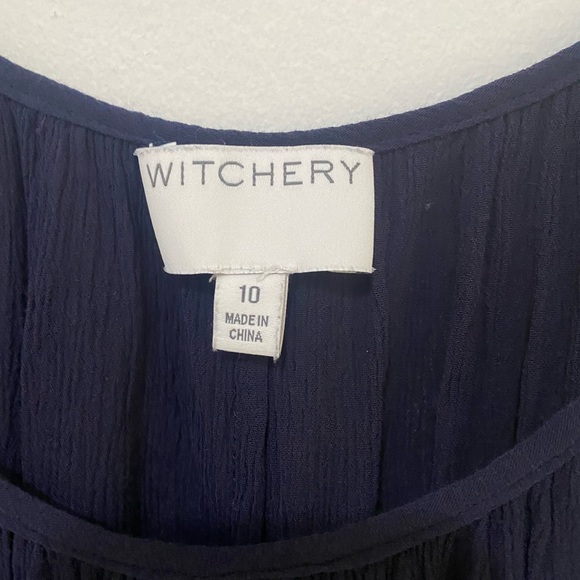 Witchery - Dark Blue Tank Top- size 10 - Picture 5 of 5
